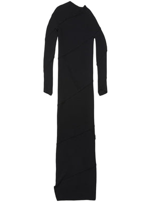Black Maxi Dress with Conscious Rating and Unique Design