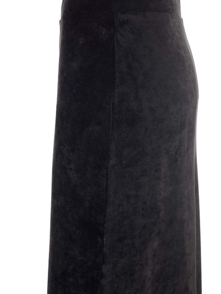 Luxurious Black Velvet Long Skirt - FW23 Collection