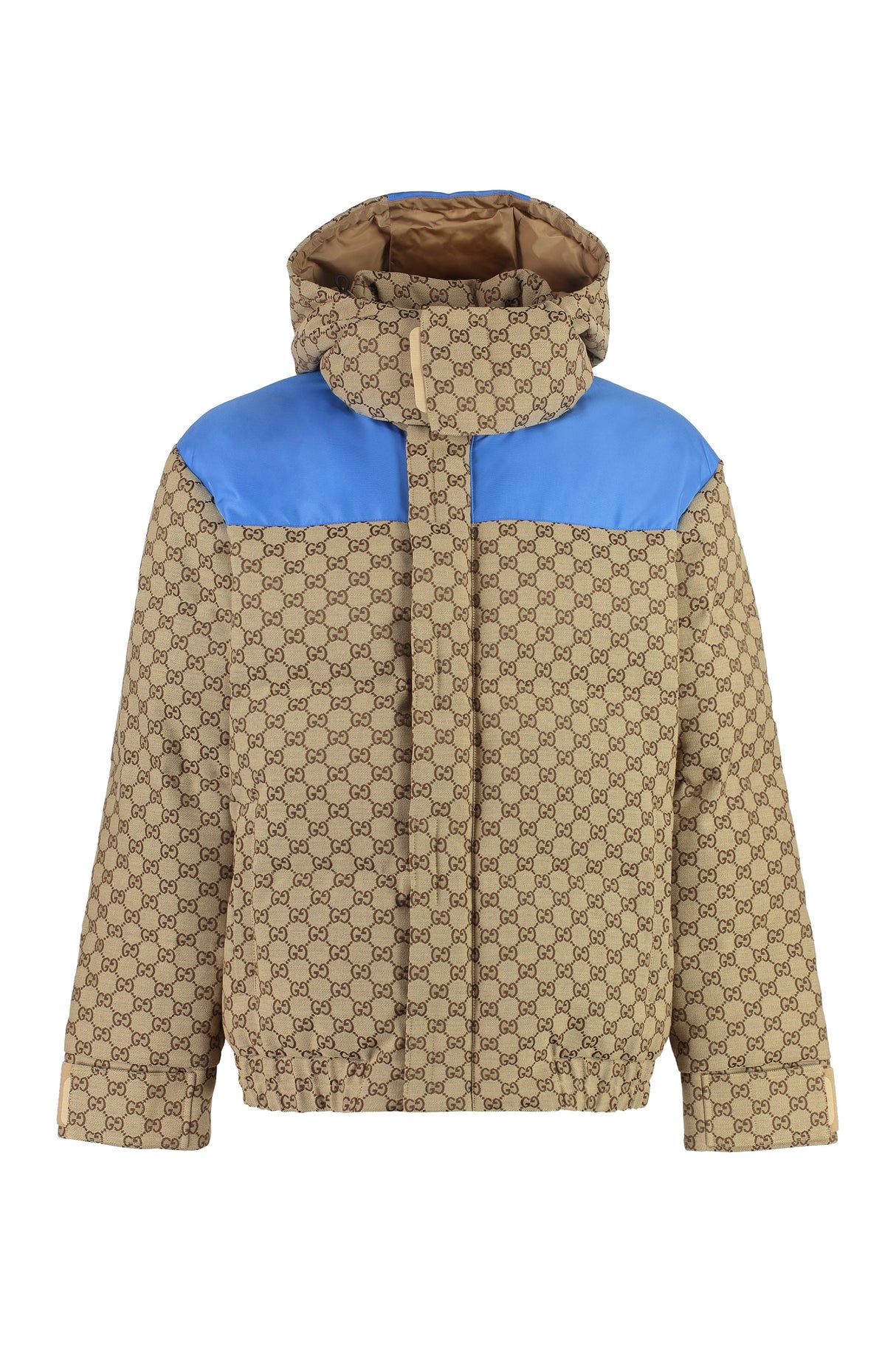 Men's Beige Down Jacket with Elastic Bottom - FW23