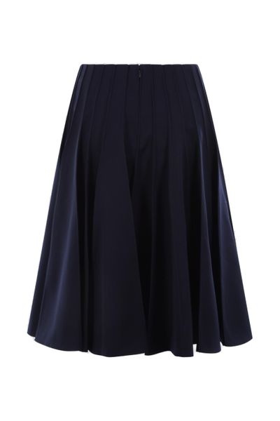 BOTTEGA VENETA Blue Plissé Maxi Skirt for Women