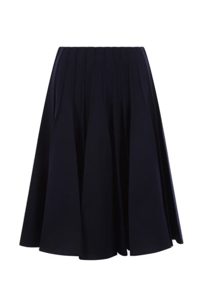 BOTTEGA VENETA Blue Plissé Maxi Skirt for Women