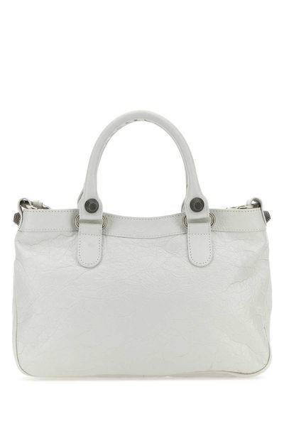 FW23時尚新品! BALENCIAGA NEO Cagole 手提皮包 - 白色女款