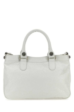 FW23時尚新品! BALENCIAGA NEO Cagole 手提皮包 - 白色女款