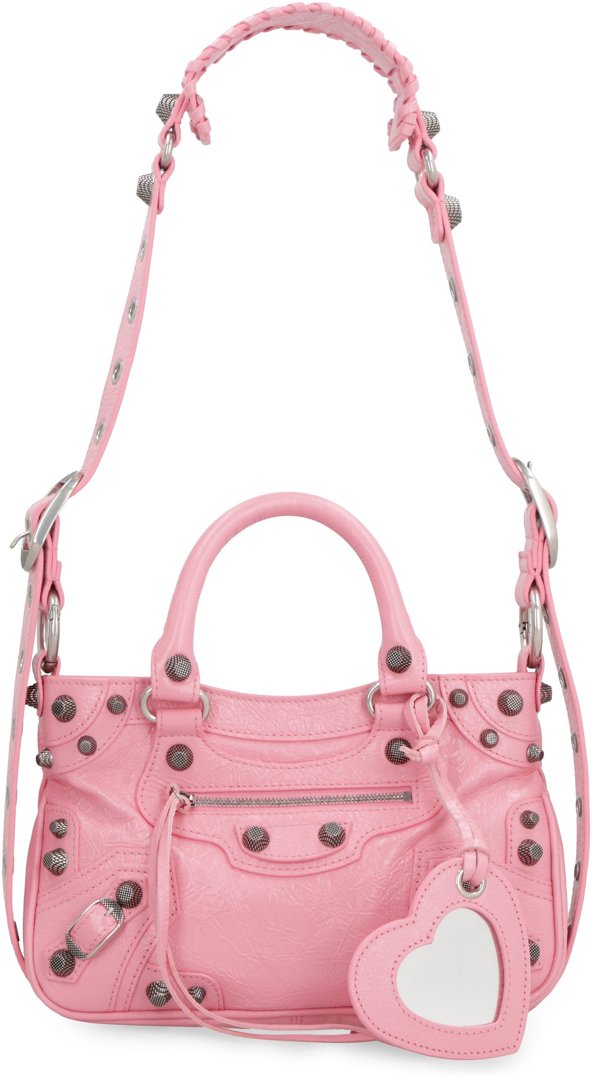 Studded Tote Handbag in Pink - FW23 Season