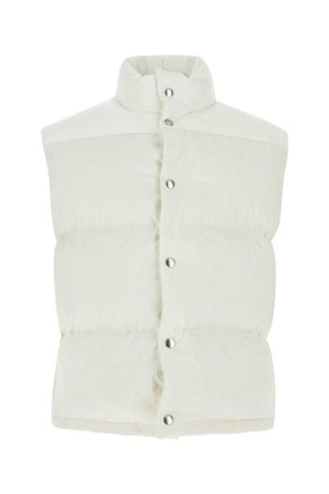 BOTTEGA VENETA Elegant Buttoned Raffia and Linen Gilet