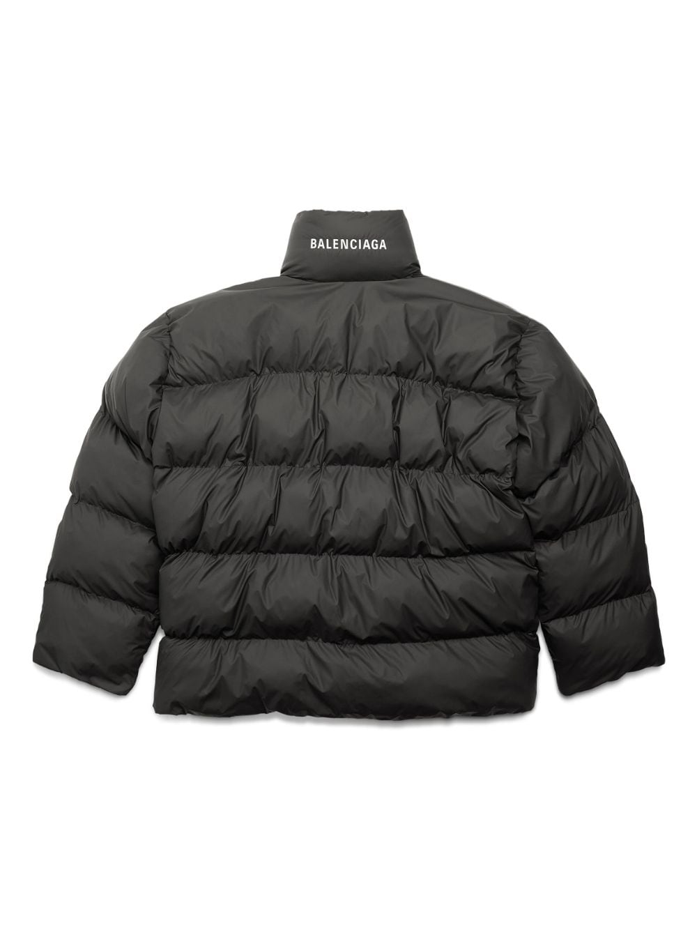 BALENCIAGA Statement Maxi Wrap Puffer Jacket in Coated Nylon for FW23