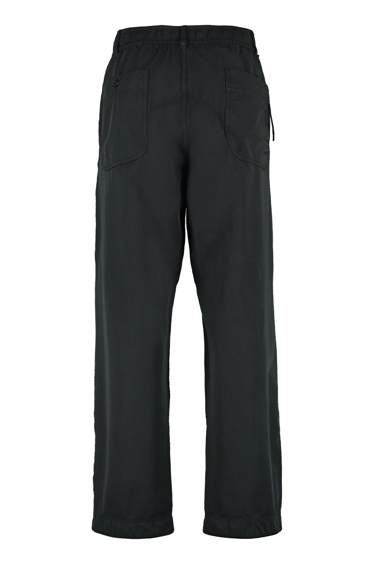 STONE ISLAND Black Technical Fabric Pants for Men