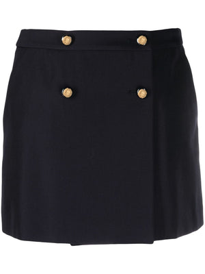 ALEXANDER MCQUEEN Stylish 23FW Blue Mini Skirt for Women