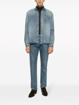 SAINT LAURENT Clear Blue Denim Classic Shirt