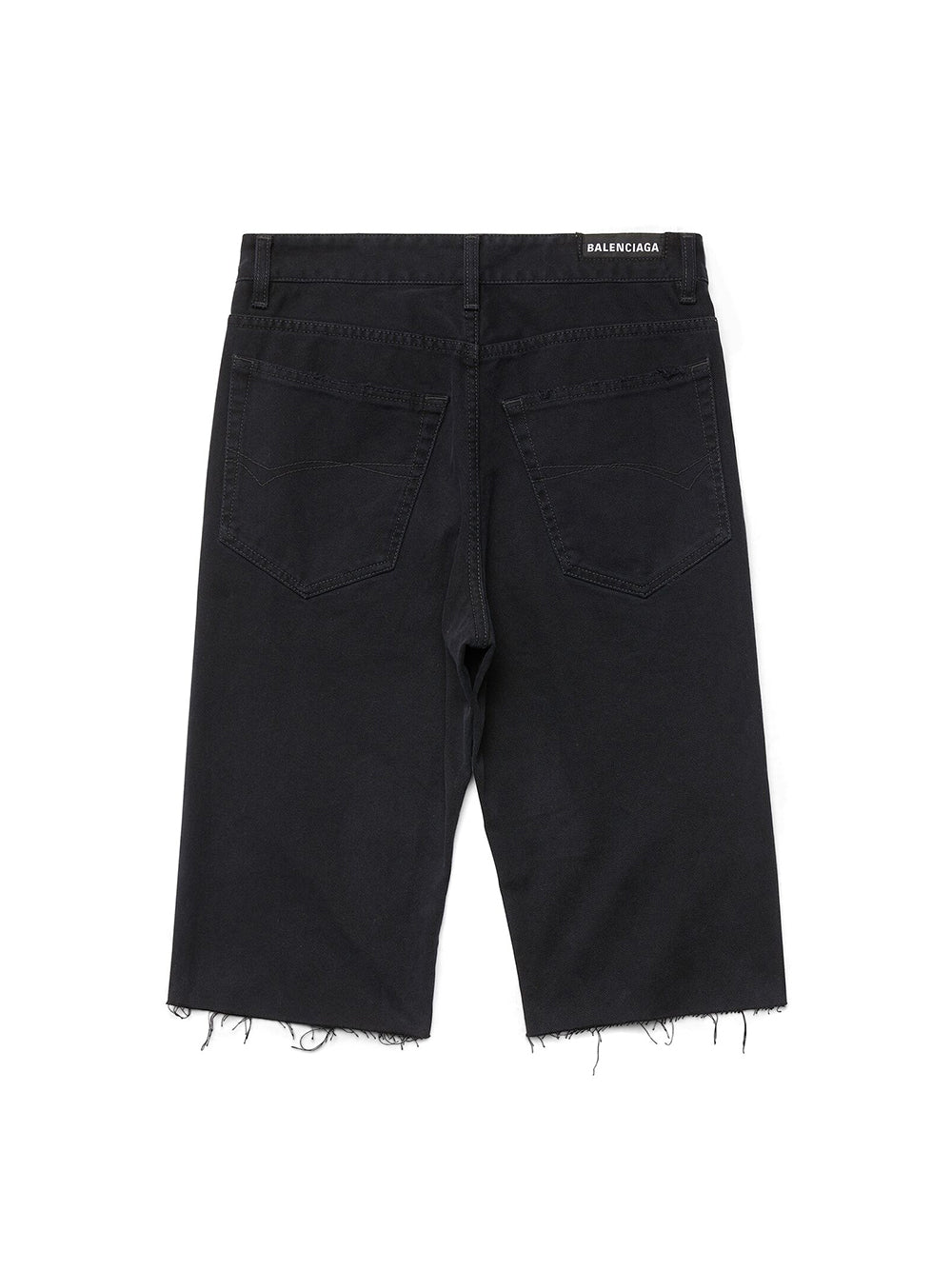 BALENCIAGA Men's Black Cotton Shorts for FW23