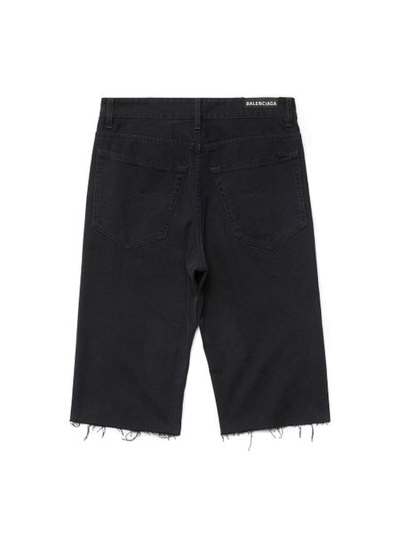 BALENCIAGA Men's Black Cotton Shorts for FW23