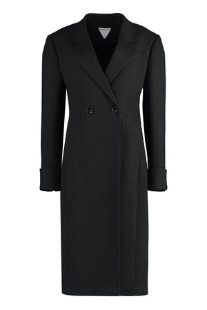 BOTTEGA VENETA Black Cotton Blend Jacket for Women - FW23 Collection
