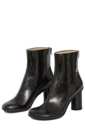 BOTTEGA VENETA Black Leather Atomic Ankle Boots for Women