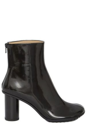 BOTTEGA VENETA Black Leather Atomic Ankle Boots for Women