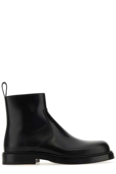 Stylish Men's Black Leather Boots for FW24