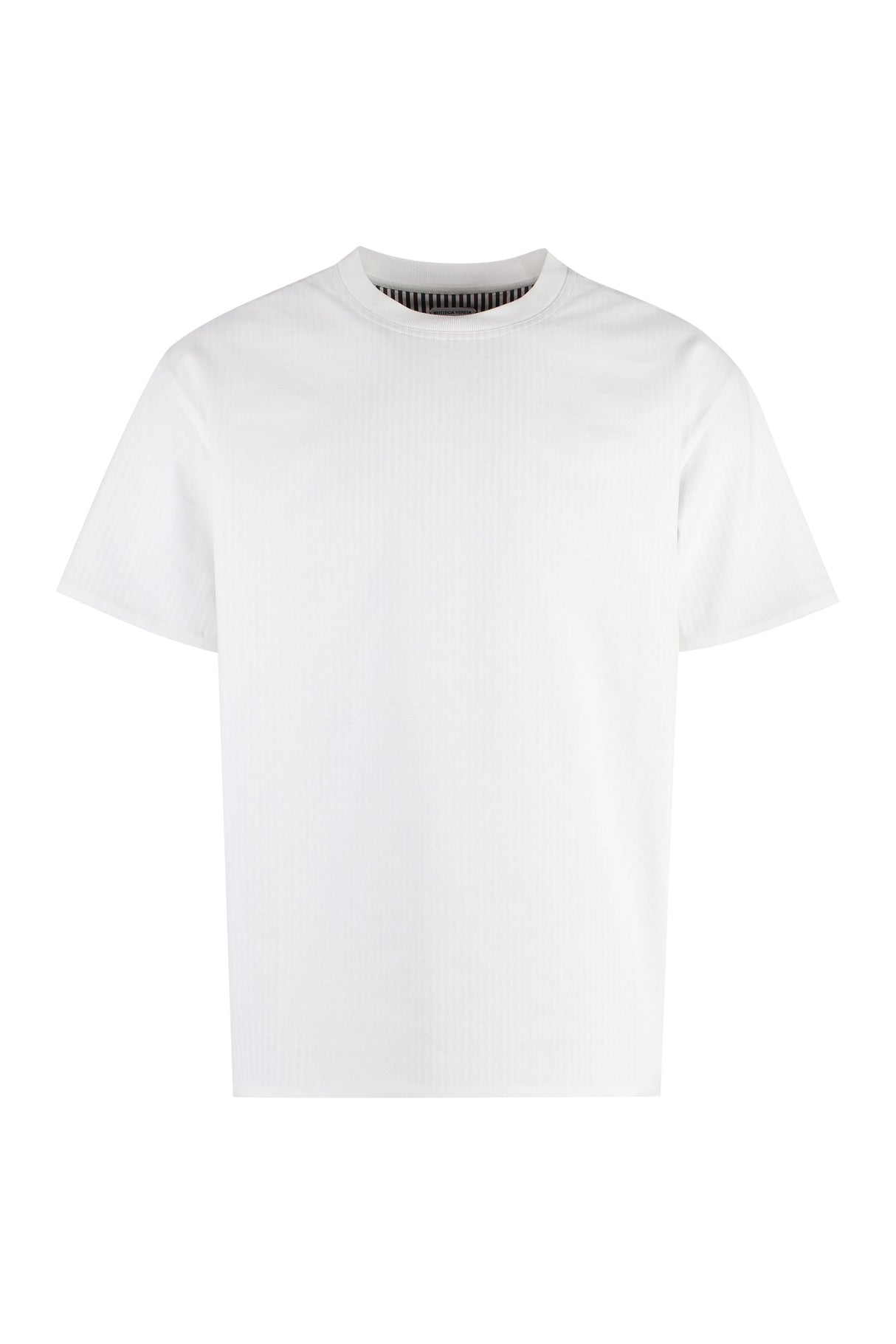 BOTTEGA VENETA Multicolor Striped Lined Crew-Neck T-Shirt for Men