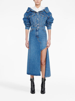 Blue Denim Midi Skirt | FW23 Collection