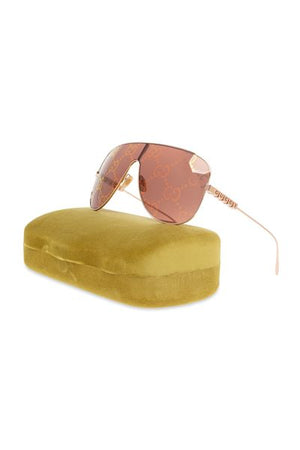 GUCCI Gold Visor Sunglasses for Her