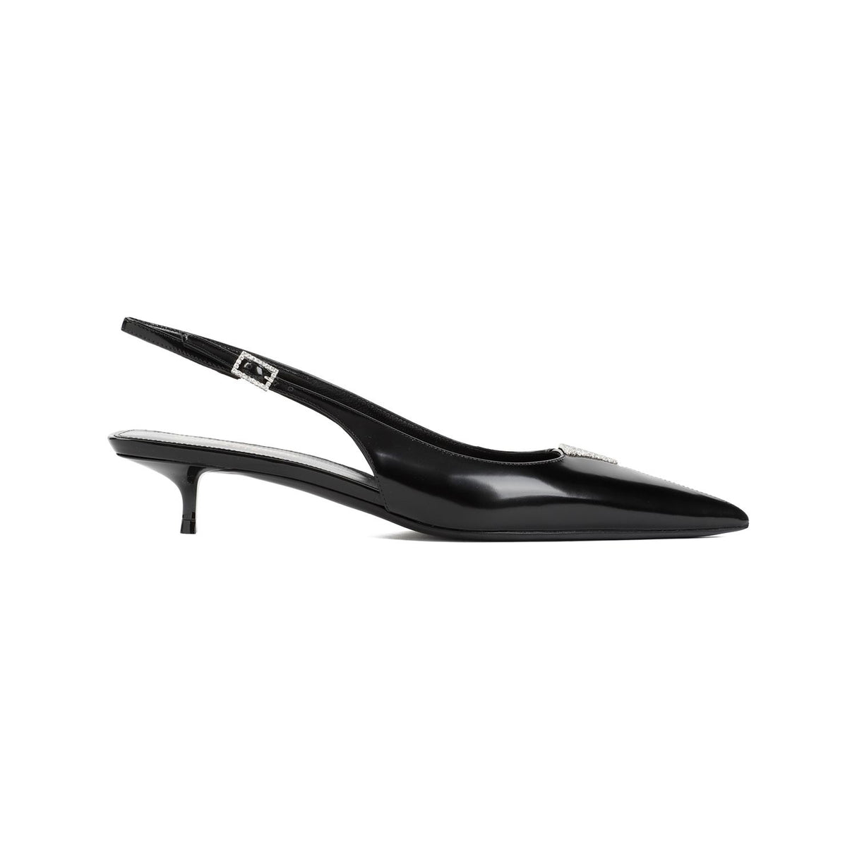 Giày cao gót da đen dành cho phụ nữ - Bộ sưu tập SS24