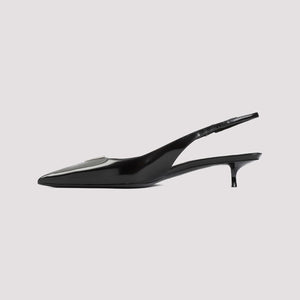 حذاء نسائي من الجلد الأسود - مجموعة SS24