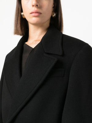 Black Wool Jacket for Women - FW23