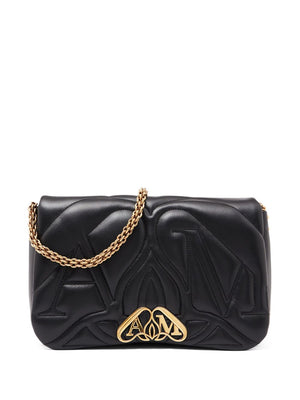 ALEXANDER MCQUEEN 23FW Black Shoulder Bag for Women - Seasonal Must-Have