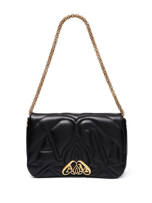 ALEXANDER MCQUEEN 23FW Black Shoulder Bag for Women - Seasonal Must-Have