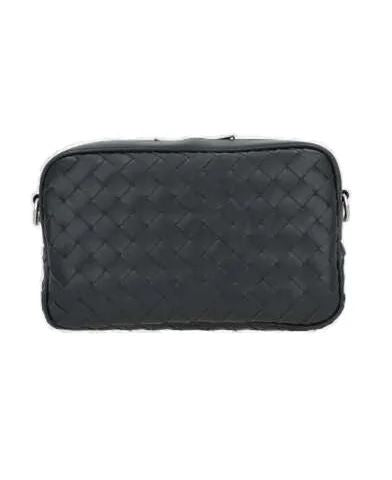 Slate Leather Crossbody Handbag for Men - FW23
