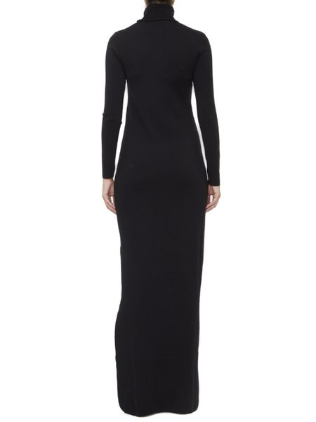 SAINT LAURENT Stunning Raffia Roll-Neck Dress for Women - FW23