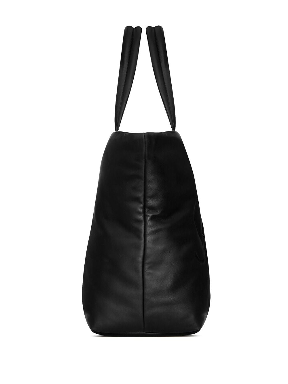 SAINT LAURENT Black Quilted Leather Tote Bag for Men from the FW23 Collection