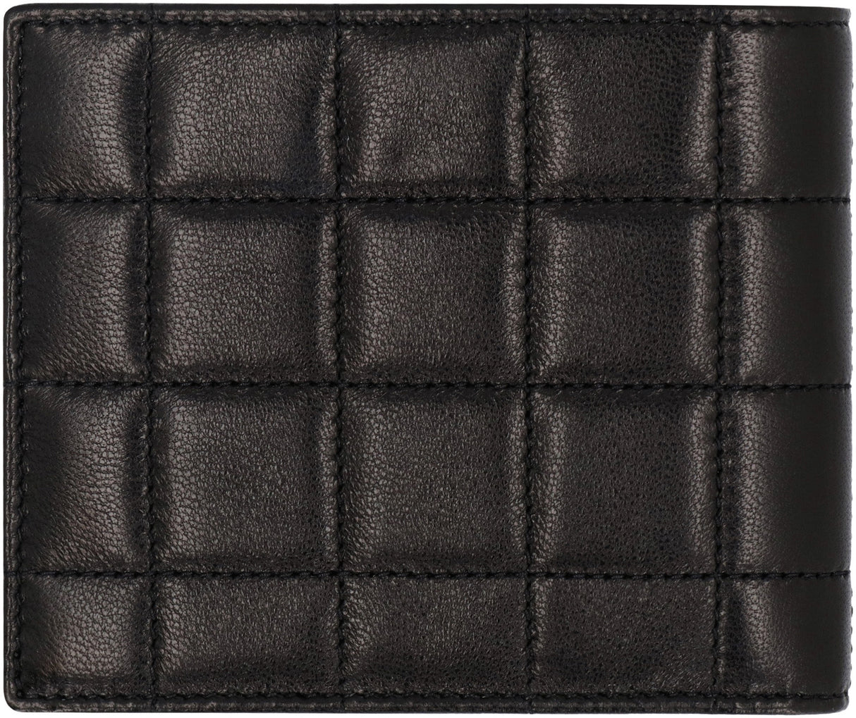 SAINT LAURENT Luxury Men's Leather Wallet with Multiple Compartments - Black