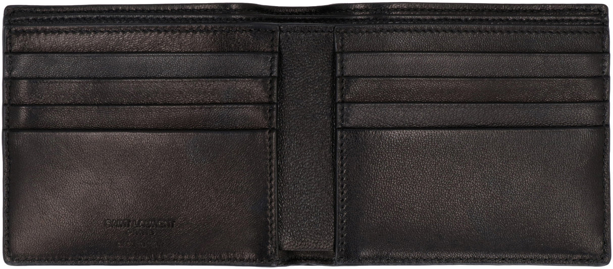 Luxury East/West Leather Wallet for Men