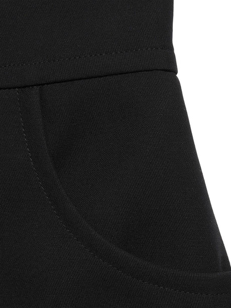 GUCCI Luxurious Black Crepe Mini Skirt for Women