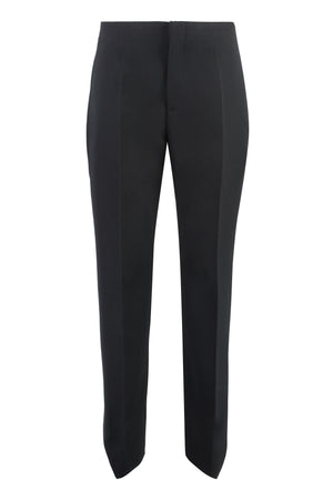 BOTTEGA VENETA Women's Black Wool Pants for FW23