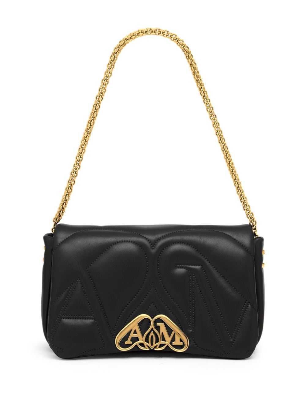 ALEXANDER MCQUEEN Sleek Black Shoulder Bag - 24SS Women's Fashion