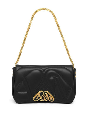 ALEXANDER MCQUEEN Sleek Black Shoulder Bag - 24SS Women's Fashion