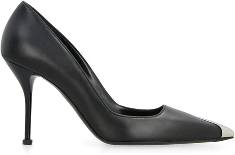 ALEXANDER MCQUEEN Stylish Black Leather Pumps for Women