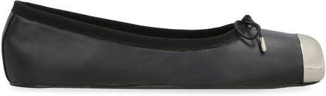 ALEXANDER MCQUEEN Punk-inspired Black Ballet Flats for Women