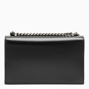 ALEXANDER MCQUEEN Black Jewel-Embellished Satchel Shoulder Bag for Women