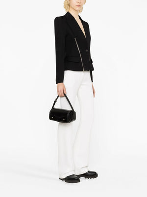 ALEXANDER MCQUEEN Luxurious Zip-Embellished Single-Breasted Blazer for Women