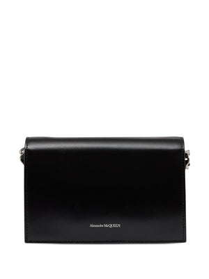 ALEXANDER MCQUEEN Stylish 23FW Black Messenger Bag for Women