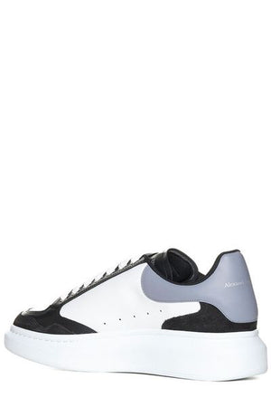 ALEXANDER MCQUEEN Oversized Black Leather Sneakers for Men - SS24 Collection