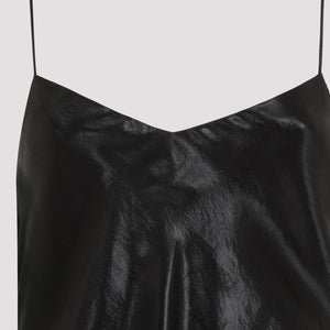 SAINT LAURENT FW23 Black Acetate Long Dress for Women