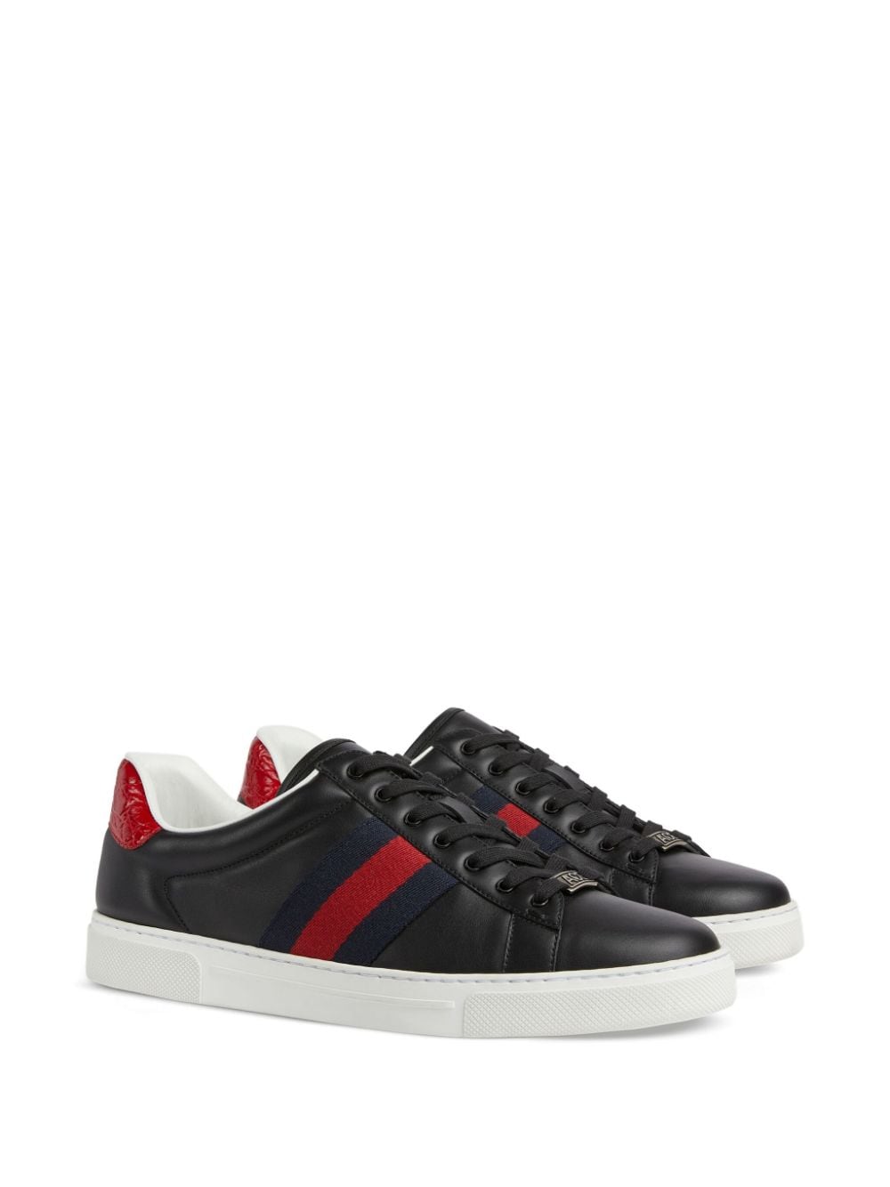 GUCCI Premium Leather Low-Top Sneakers