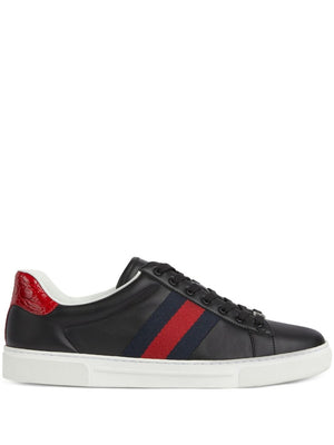 GUCCI Premium Leather Low-Top Sneakers