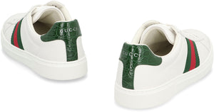 GUCCI Elegant Leather Low-Top Sneakers