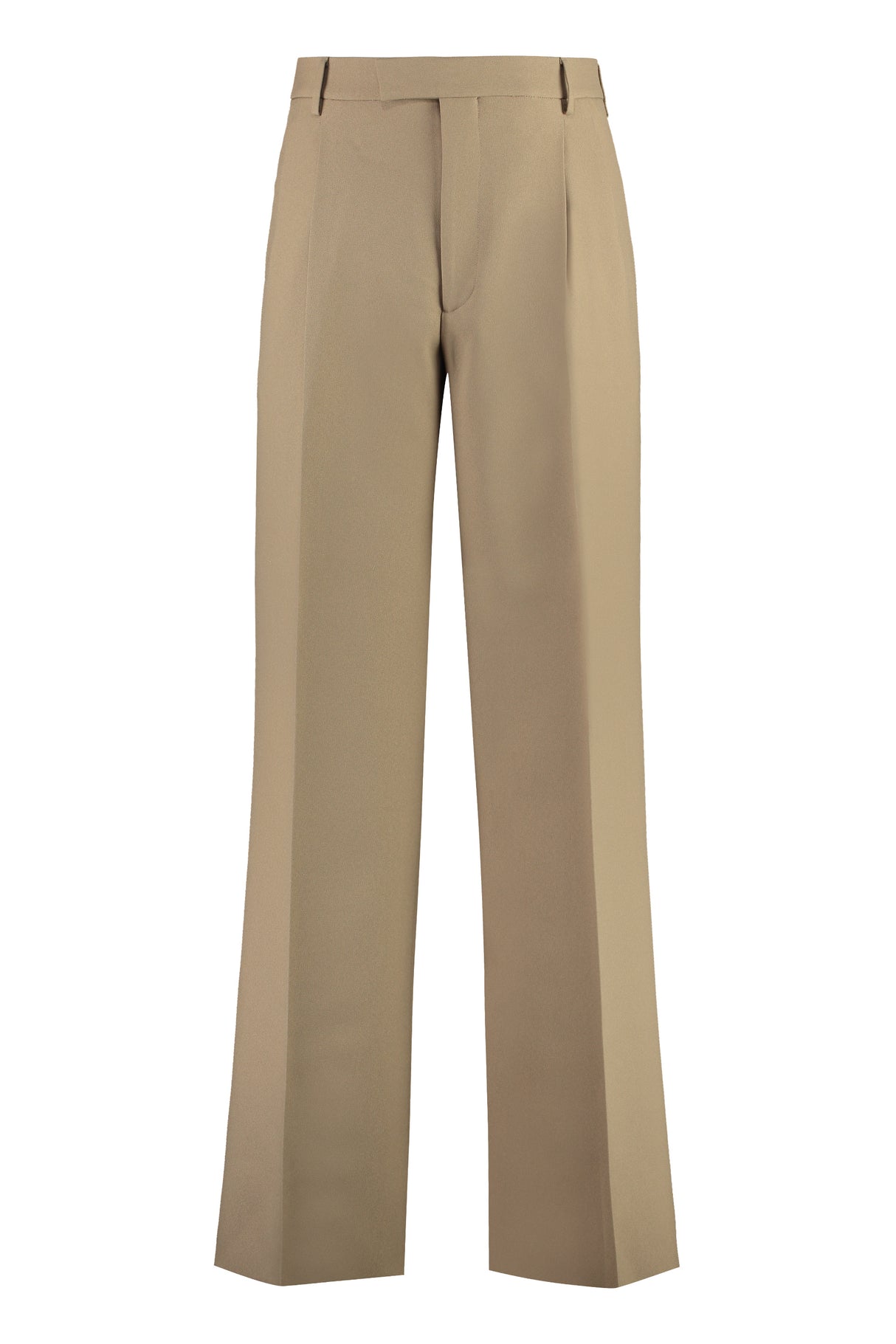 GUCCI Men's Fluid Drill Trousers in Camel for FW23