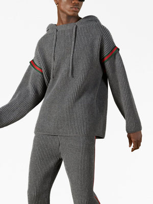 GUCCI Men's 23FW Grey Turtle Neck Sweater - Cozy and Stylish for Fall 2024