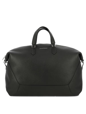 حقيبة ظهر جلدية سوداء للرجال - مجموعة FW23