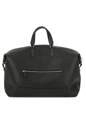 حقيبة ظهر جلدية سوداء للرجال - مجموعة FW23